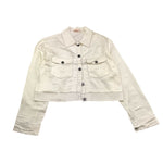 Please Camicia Tinta Unita con Profili In Contrasto per Bambina JB05300G73 PANNA PLEASE 