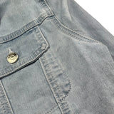 Please Giubbino In Denim Tinta Unita per Bambina JB11012G73 AZZURRO PLEASE 