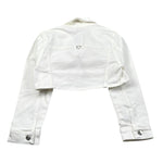 Please Giubbino In Denim Tinta Unita per Bambina JB18132G73X BIANCO PLEASE 