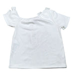 Please T-Shirt Tinta Unita con Applicazioni per Bambina MB32070G73 BIANCO PLEASE 