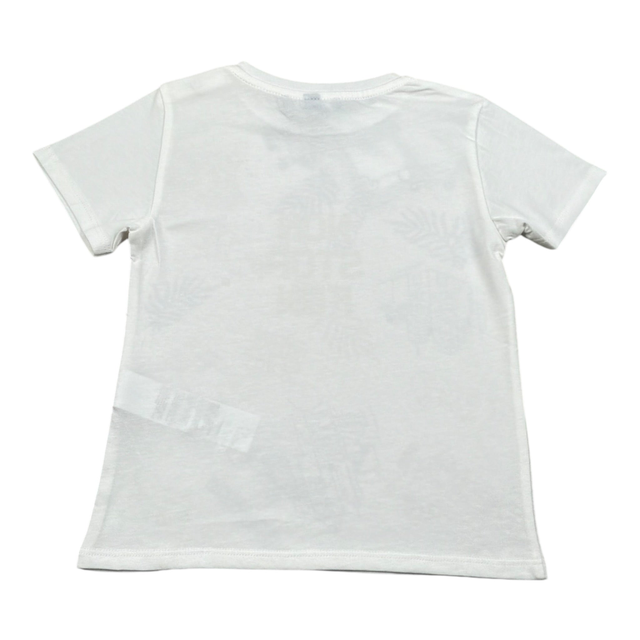 Please T-Shirt Girocollo Tinta Unita con Stampa per Bambino MBA3030B71J BIANCO PLEASE 