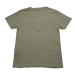 Please T-Shirt Tinta Unita con Bottoni per Bambino ME07030B72 VERDE PLEASE 