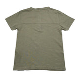 Please T-Shirt Tinta Unita con Bottoni per Bambino ME07030B72 VERDE PLEASE 