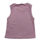 Please Canotta Tinta Unita Giromanica per Bambina MO04072G73 ROSA PLEASE 