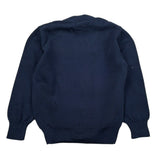 Please Cardigan Tinta Unita con Bottoni per Neonato NB03230B73 BLU PLEASE 