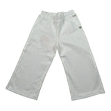 Please Pantalone Tinta Unita con Elastico In Vita per Neonata PE51172G73 BIANCO PLEASE 