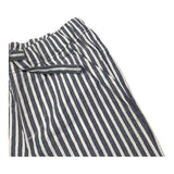 Please Pantalone Bicolore con Fantasia A Righe per Neonato PE54271B73 BIANCO PLEASE 