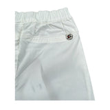 Please Pantalone tinta unita con Elastico In Vita Bianco per Neonato PE54272B13 BIANCO PLEASE 