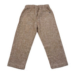 Please Pantalone Tinta Unita con Elastico In Vita per Neonato PE54301B73 MARRONE PLEASE 