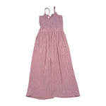 Please Tuta Intera Tinta Unita con Bretelle per Bambina TC07310G73 ROSA PLEASE 