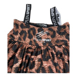 Plein Sport Swim Abito Fantasia Maculata con Logo per Bambina PS25KGCU05 MARRONE PLEIN SPORT SWIM 