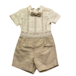 Pontoporponto Completo 2 Pezzi Camicia-Bermuda per Neonato 6135 BIANCO/BEIGE PONTOPORPONTO 