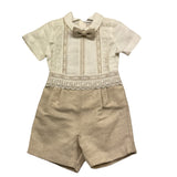 Pontoporponto Completo 2 Pezzi Camicia-Bermuda per Neonato 6135 BIANCO/BEIGE PONTOPORPONTO 
