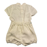 Pontoporponto Completo 2 Pezzi Camicia-Culotte per Neonato 6311 PANNA PONTOPORPONTO 