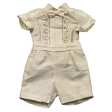 Pontoporponto Completo 2 Pezzi Camicia-Bermuda per Neonato 6328 PANNA PONTOPORPONTO 
