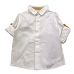 Prima Classe Camicia Manica Lunga Tinta Unita per Neonato ABCA155 BIANCO PRIMA CLASSE 