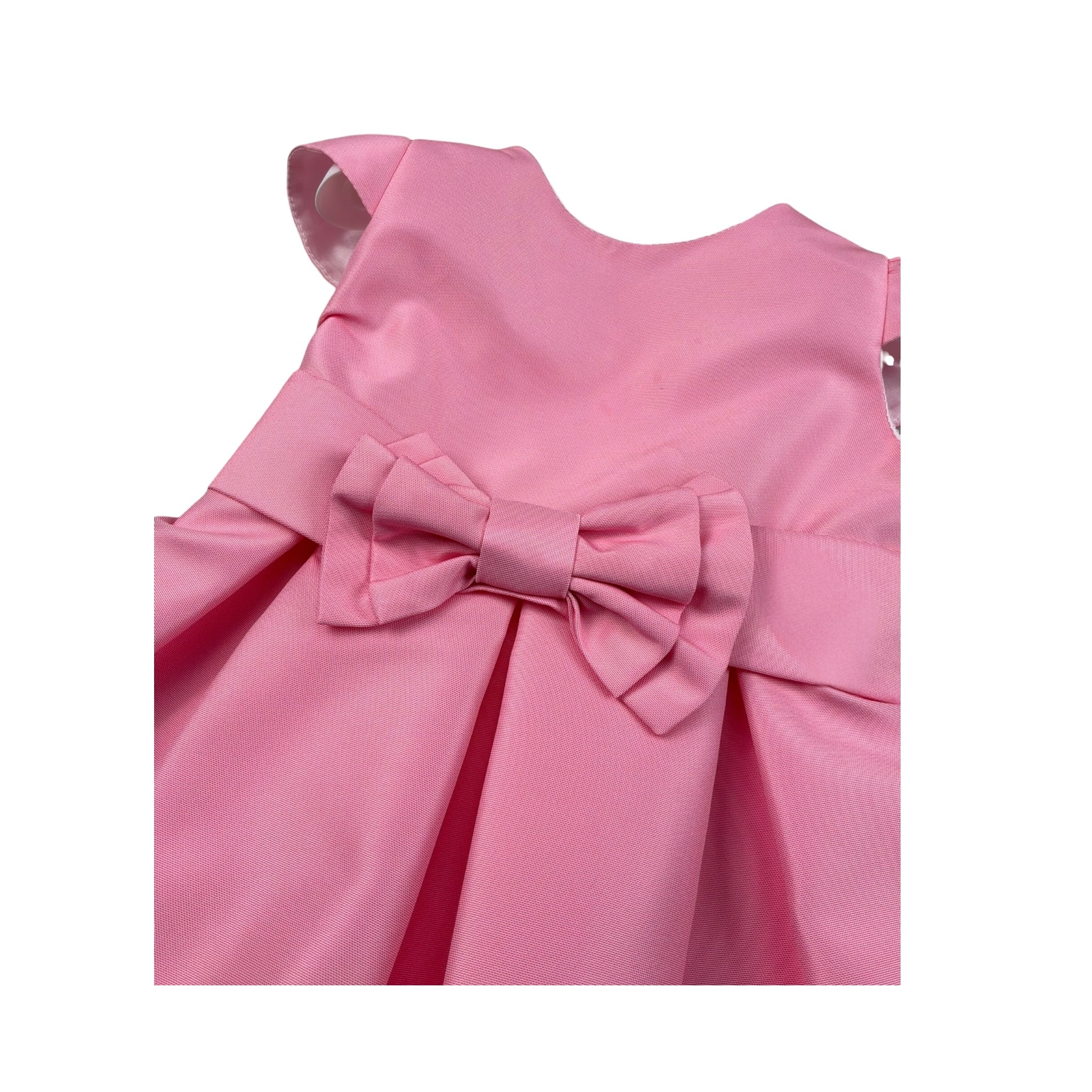 Pure Firenze Abito Cerimonia Tinta Unita Mezza Manica per Neonata PC03223 ROSA PURE FIRENZE 