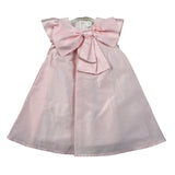 Pure Firenze Abito Mezza Manica Tinta Unita con Fiocco per Neonata PC03226 ROSA PURE FIRENZE 
