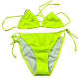 Pyrex Costume 2 Pezzi Triangolo-Mutandina Giallo Fluo per Bambina 028284 GIALLO FLUO PYREX 