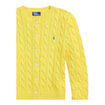 Ralph Lauren Cardigan Tinta Unita con Trecce per Neonata 312543047066N GIALLO RALPH LAUREN 