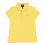 Ralph Lauren Polo Mezza Manica Tinta Unita con Logo per Neonata 312698589132N GIALLO RALPH LAUREN 