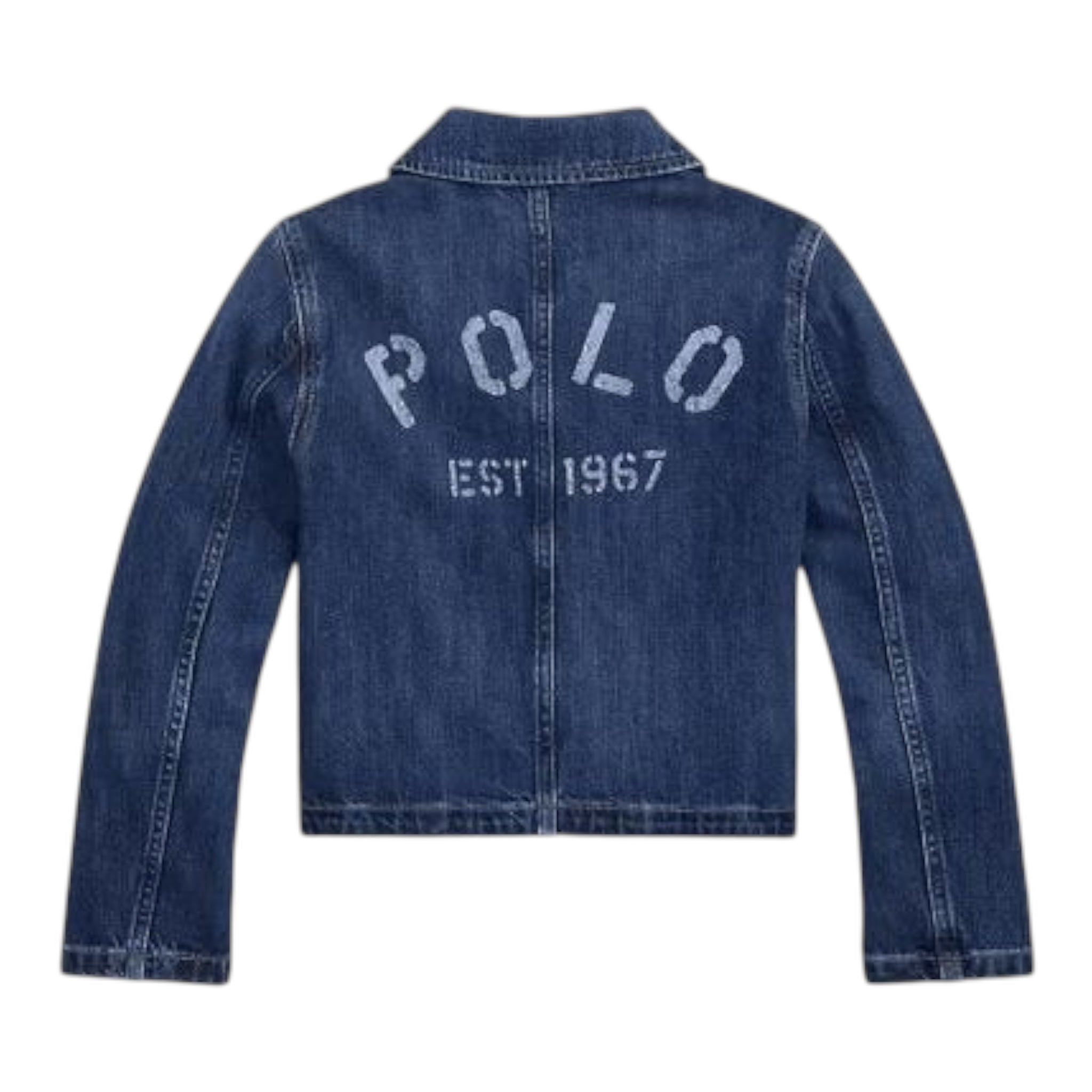 Ralph Lauren Giubbino In Denim Tinta Unita con Bottoni per Bambino 313957660001 BLU RALPH LAUREN 