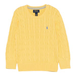 Ralph Lauren Maglia Girocollo Tinta Unita con Logo per Bambino 322702674073 GIALLO RALPH LAUREN 