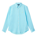 Ralph Lauren Camicia Manica Lunga Tinta Unita per Bambino 322967600007 AZZURRO RALPH LAUREN 