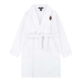 Ralph Lauren Accappatoio Tinta Unita con Stampa per Bambina 9P0042 BIANCO RALPH LAUREN 