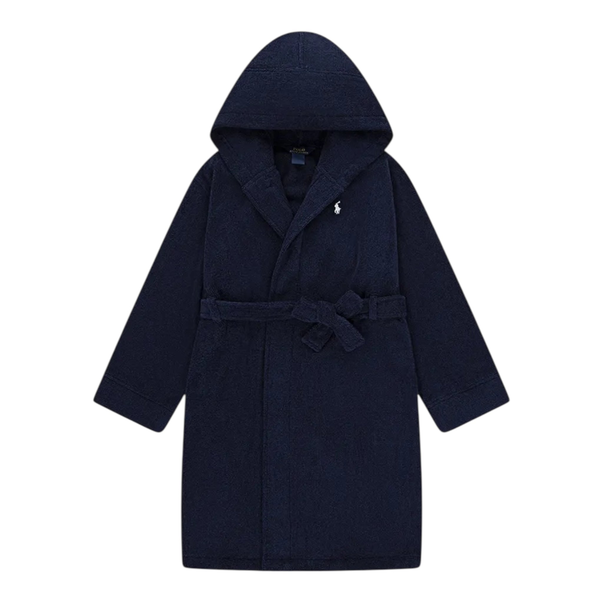 Ralph Lauren Accappatoio Tinta Unita con Stampa per Bambino 9P0188 BLU RALPH LAUREN 