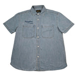 Refrigiwear Camicia Mezza Manica In Denim per Bambino 153SRMJS25 AZZURRO REFRIGIWEAR 