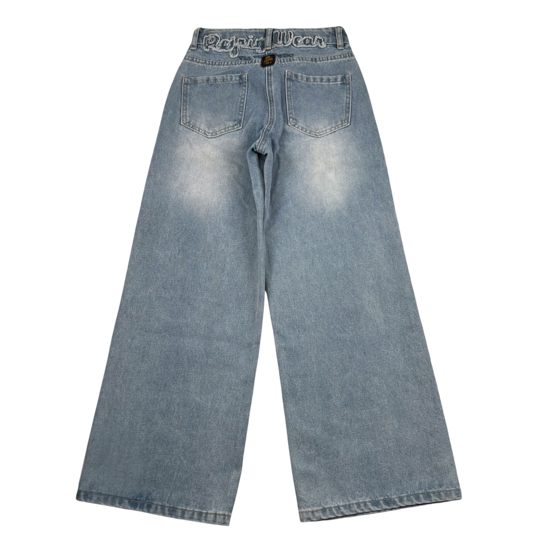 Refrigiwear Jeans Tinta Unita Modello Palazzo per Bambina 320PRFJS25 AZZURRO REFRIGIWEAR 