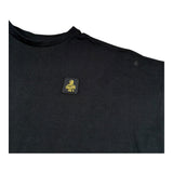 Refrigiwear T-Shirt Girocollo Tinta Unita con Stampa per Bambino R1101W255 NERO REFRIGIWEAR 