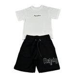 Refrigiwear Completo 2 Pezzi T-Shirt-Bermuda per Neonato R1101W25X BIANCO/NERO REFRIGIWEAR 