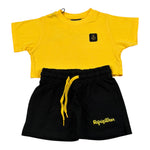 Refrigiwear Completo 2 Pezzi Bicolore T-Shirt-Shorts per Bambina RG1470W25XX GIALLO/NERO REFRIGIWEAR 
