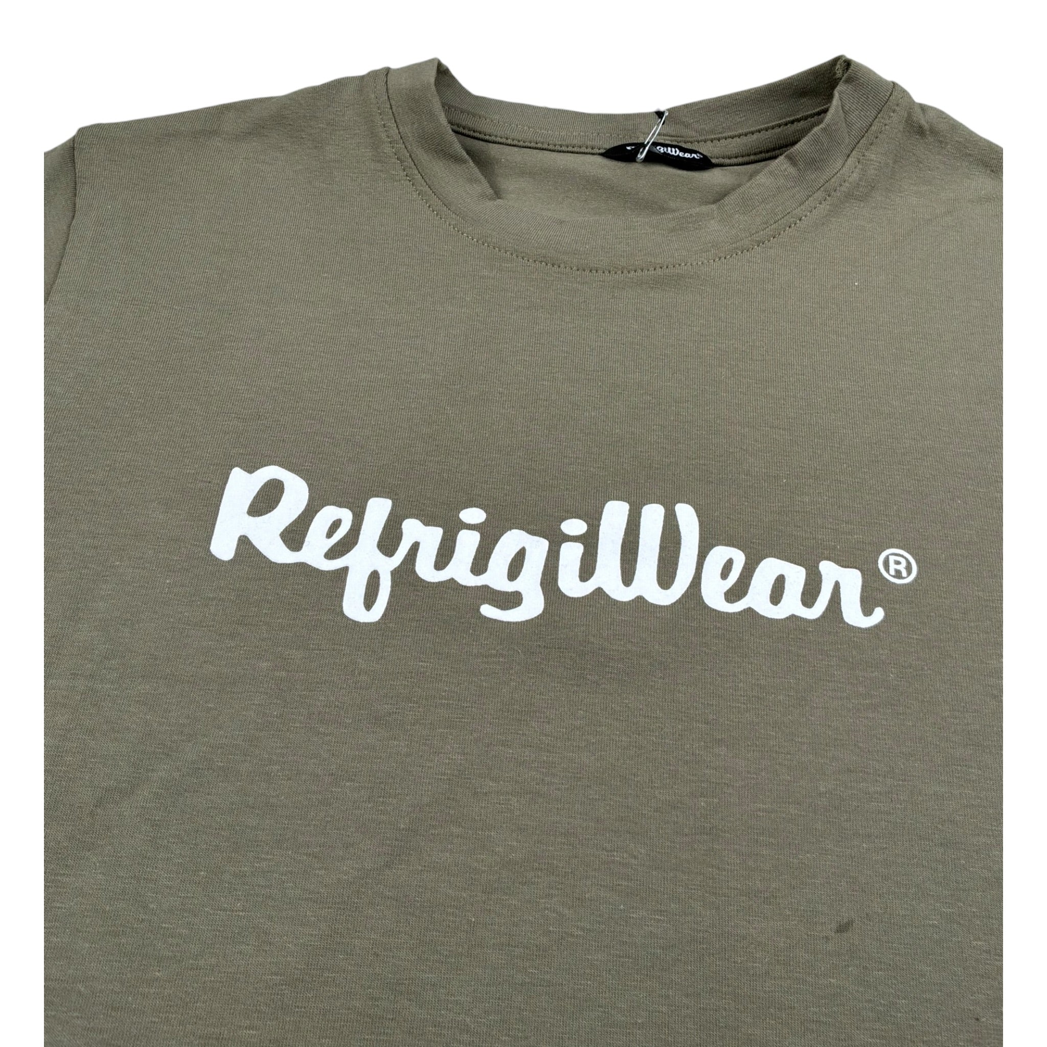Refrigiwear T-Shirt Girocollo Tinta Unita Constampa per Bambino RW376 VERDE REFRIGIWEAR 