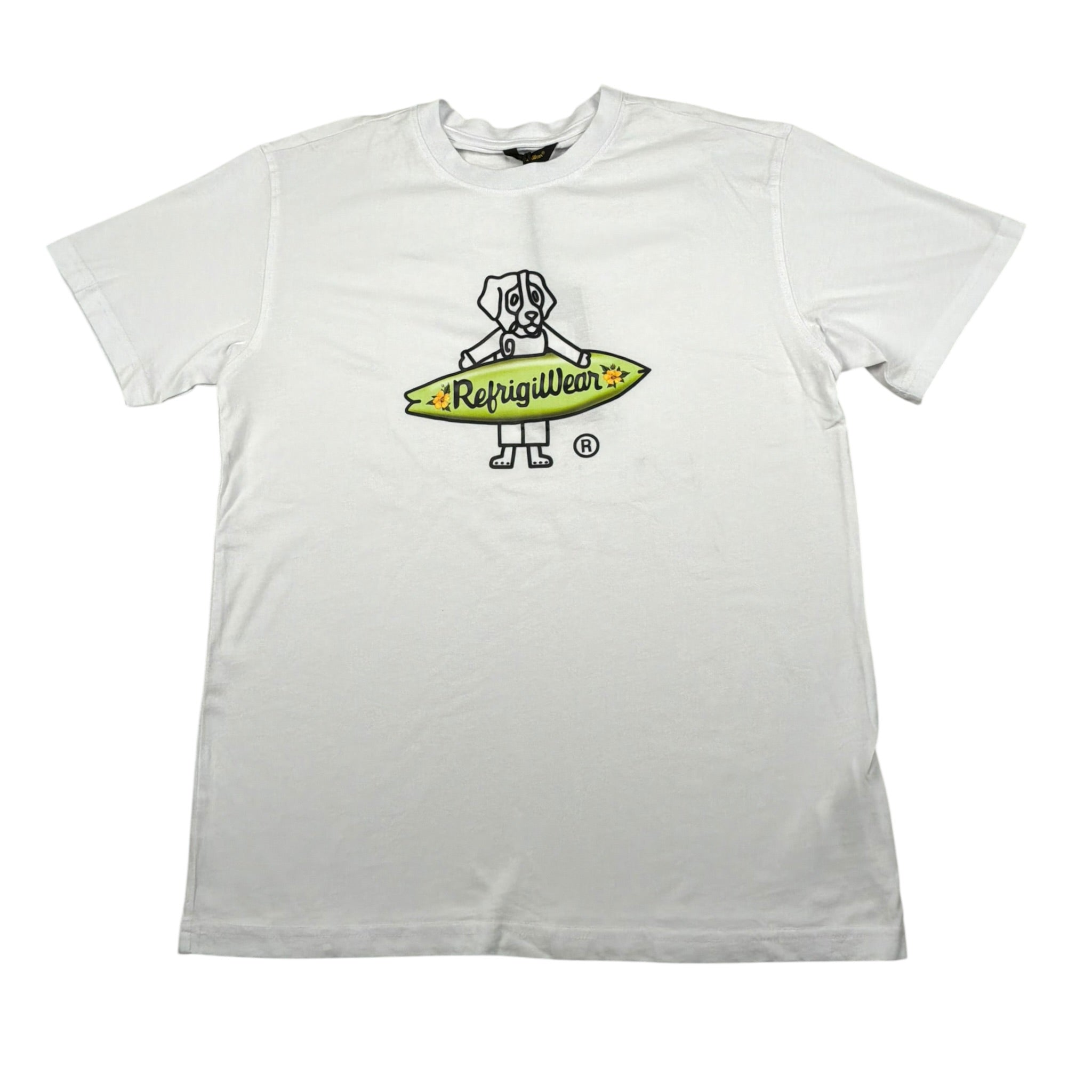 Refrigiwear T-Shirt Girocollo Tinta Unita con Stampa per Bambino RW431 BIANCO REFRIGIWEAR 