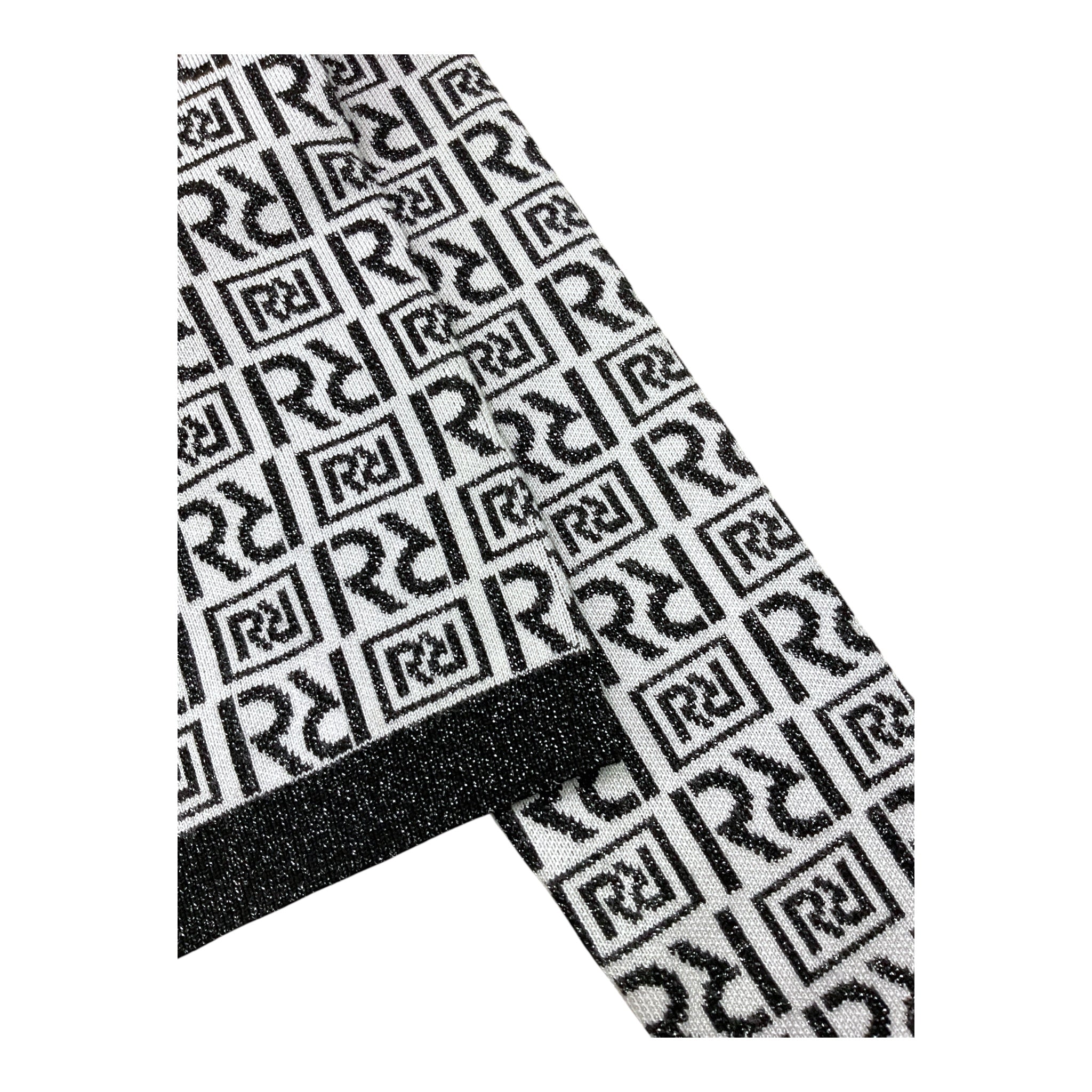 Relish Cardigan Bicolre Logato per Bambina RGP2402637004 BIANCO/NERO RELISH 