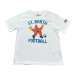 Saint Barth T-Shirt Girocollo Tinta Unita con Stampa per Bambino 00195L BIANCO SAINT BARTH 