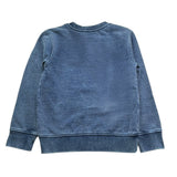 Saint Barth Felpa Girocollo Tinta Unita con Logo per Bambino 00490LL BLU SAINT BARTH 