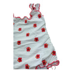 Saint Barth Costume Intero Tinta Unita con Stampa per Bambina 00636L BIANCO SAINT BARTH 