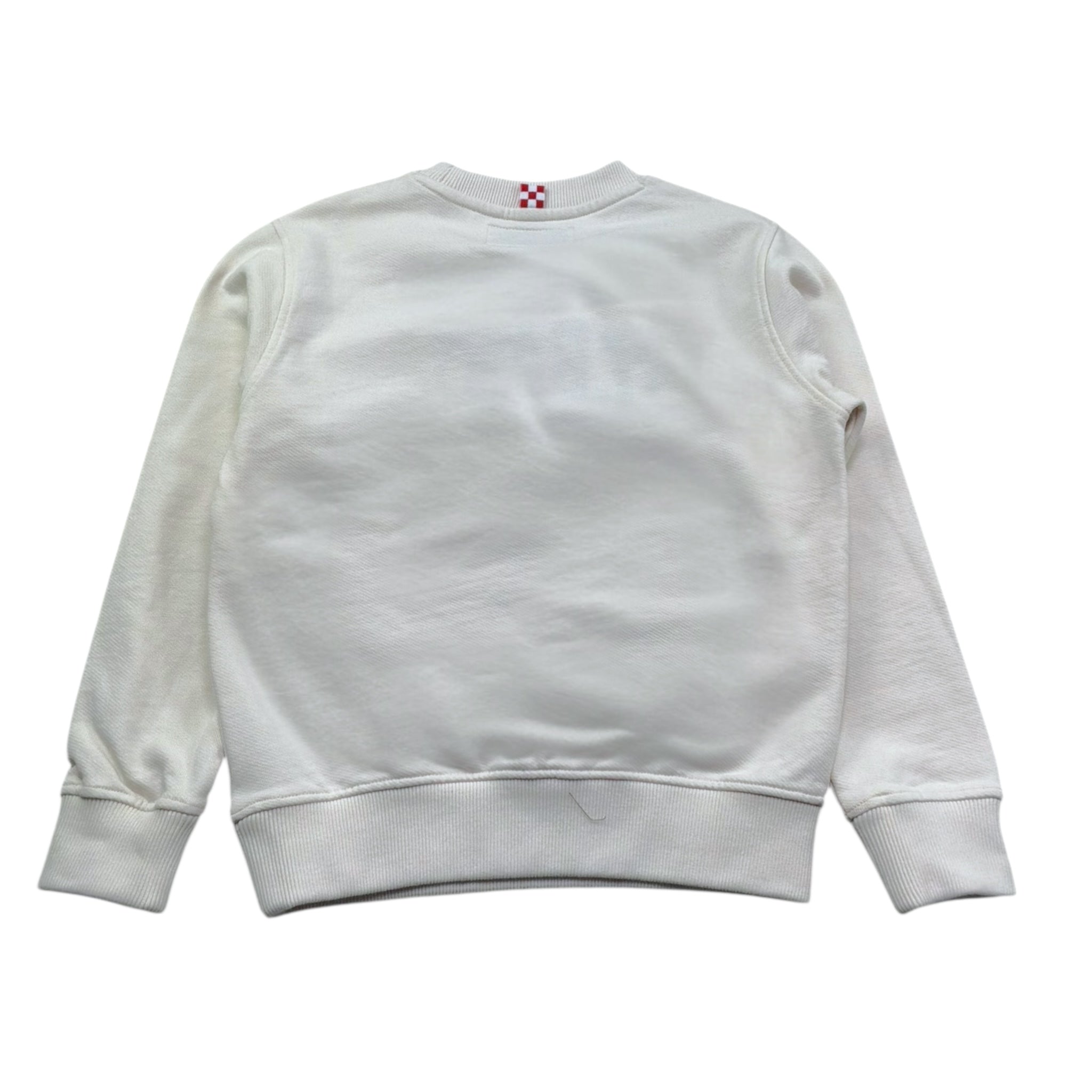 Saint Barth Felpa Girocollo Tinta Unita con Stampa per Bambino 00798L BEIGE SAINT BARTH 