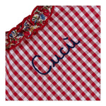 Saint Barth Completo 2 Pezzi Camicia-Coulotte Bicolore per Neonata ABB00022 ROSSO SAINT BARTH 
