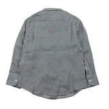 Saint Barth Camicia Manica Lunga Fantasia A Righe per Bambino AGN000101183J BLU SAINT BARTH 