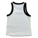Saint Barth Canotta Tinta Unita con Stampa per Bambina BLUE BIANCO SAINT BARTH 