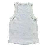 Saint Barth Canotta Tinta Unita con Stampa per Bambina BLUEJR BIANCO SAINT BARTH 