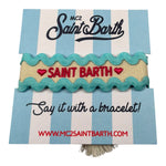 Saint Barth Bracciale Tinta Unita con Logo per Bambina BRACALET MULTICOLOR SAINT BARTH 