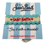 Saint Barth Bracciale Tinta Unita con Logo per Bambina BRACALET MULTICOLOR SAINT BARTH 