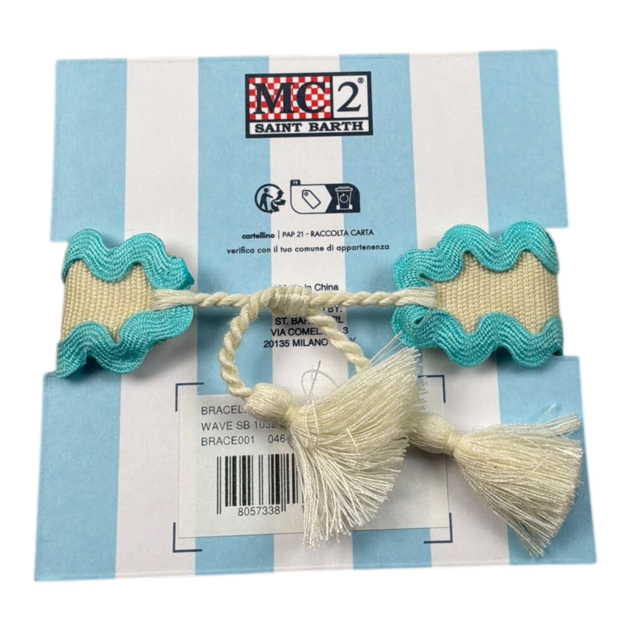 Saint Barth Bracciale Tinta Unita con Logo per Bambina BRACALET MULTICOLOR SAINT BARTH 