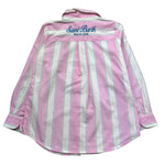Saint Barth Camicia Bicolore con Fantasia A Righe per Bambina BRIG00300897 BIANCO/ROSA SAINT BARTH 